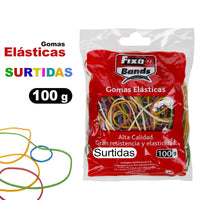 Gomas Elásticas -  Gomillas Elásticas - Bolsa De Gomas Elásticas Surtidas De Colores - Fixo