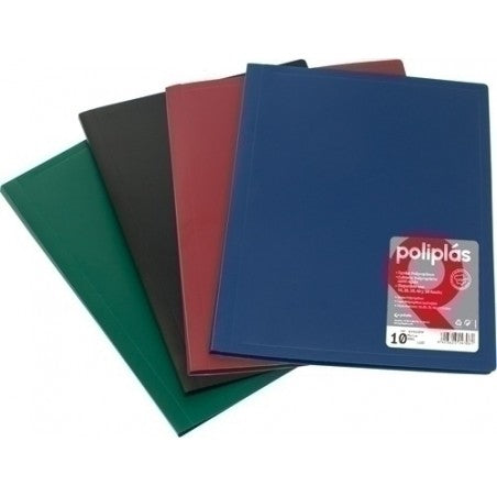 Carpeta De Fundas Transperentes Tamaño Folio 20 Fundas - Poliplas