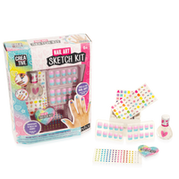 Kit Infantil Creativo Artístico Para Uñas - Kit De Uñas De Moda Infantil - Crea Y Diseña Tus Uñas - Girabrilla