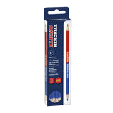 Lapiz bicolor Janus azul rojo Alpino disponible en papeleria en Badajoz para corregir subrayar y organizar
