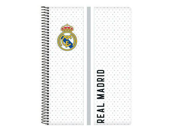 Libreta Real Madrid Tapa Dura 4x4 mm A5 - Safta