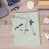 Libreta 430 since 1918 A6 Hojas Blancas Tapa Flexible Color Verde - Milan