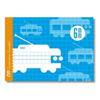 Libreta Cuaderno 4º Cuartilla 6 mm Tapa Cartón Color Azul Grapas 16 Hojas - Lamela