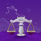 Llavero de Acero Premium Horóscopo Libra Zodiaco - Meta[l]morphose ®