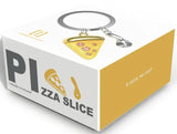 Llavero de Acero Pizza Slice Porción de Pizza - Meta[l]morphose ®