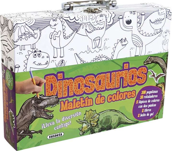 Set Artístico Maletín De Colores Dinosaurios - Susaeta