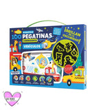 Maletin 100 pegatinas luminiscentes vehiculos disponible en papeleria en Badajoz Be To Be