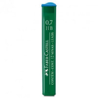 Caja de 12 minas de recambio Faber-Castell 0.7 mm HB en papeleria Badajoz disponible en Be To Be Menacho y Valdepasillas