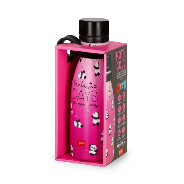 Botella termica Legami rosa panda 300 ml en papeleria Badajoz disponible en Be To Be Menacho y Valdepasillas