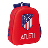 Mochila 3D Atletico de Madrid infantil disponible en papeleria en Badajoz para guarderia cole excursiones y regalos futboleros
