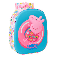 Mochila Infantil 3D Peppa Pig Con Bolsillo Para Botella - Safta