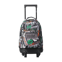 Mochila Escolar Mediana Con Ruedas Resma Manga Talla M - Totto