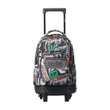 Mochila Escolar Mediana Con Ruedas Resma Manga Talla M - Totto