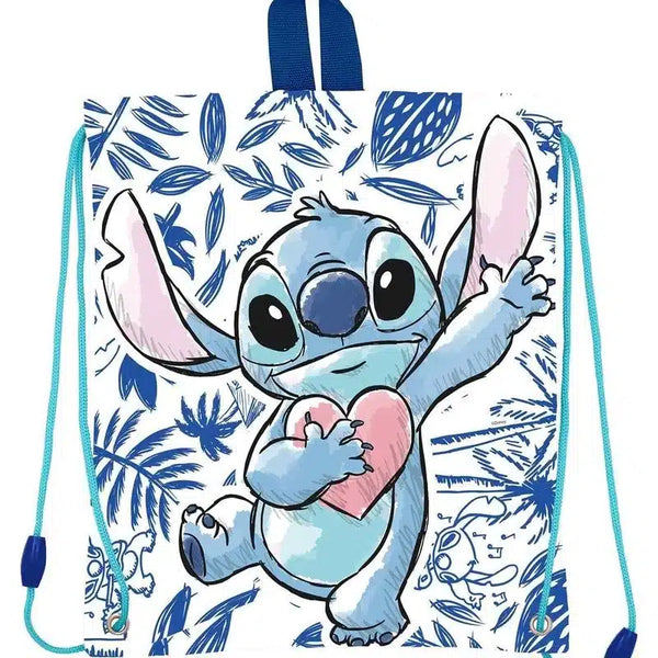 Mochila De Cuerdas Stitch Saco De Cuerdas Saco Plano Stitch Corazon - Stor