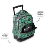 Mochila Escolar Grande Con Ruedas Desmontable Tiza Crew Talla L - Totto