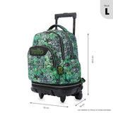 Mochila Escolar Grande Con Ruedas Desmontable Tiza Crew Talla L - Totto