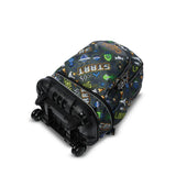 Mochila Escolar Grande Con Ruedas Desmontable Tiza Gamer Retro Talla L - Totto