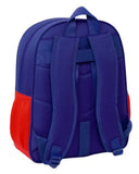 Mochila Escolar Mediana Atco. Madrid Mochila Junior Adaptable a Carro Doble Compartimento Atlético de Madrid - Safta