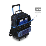 Mochila Escolar Mediana Con Ruedas Rue Bomper Game Zone Vortex Talla M - Totto
