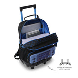 Mochila Escolar Mediana Con Ruedas Rue Bomper Game Zone Vortex Talla M - Totto