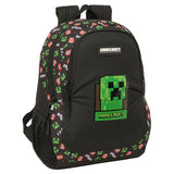 Mochila escolar Minecraft Safta doble compartimento adaptable a carro disponible en papeleria en Badajoz Be To Be