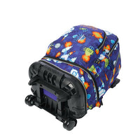 Mochila Escolar Grande Con Ruedas Totto Desmontable Space Blue Pixel - Modelo Tiza - Carro Desmontable Talla L - Totto