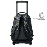Mochila Escolar Grande Con Ruedas Totto Desmontable Texgrunge Grafitti - Modelo Tiza - Carro Desmontable Talla L - Totto