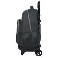 Mochila Escolar Grande Con Ruedas Real Madrid Tercera Equipación - Mochila Doble Compartimento Carro Quita Y Pon Real Madrid Tercera Equipación - Mochila Real Madrid Gris Con Carro Desmontable - Safta