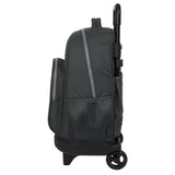 Mochila Escolar Grande Con Ruedas Real Madrid Tercera Equipación - Mochila Doble Compartimento Carro Quita Y Pon Real Madrid Tercera Equipación - Mochila Real Madrid Gris Con Carro Desmontable - Safta