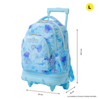 Mochila Escolar Grande Con Ruedas Totto Desmontable Polar Gamer Azul Mandos - Modelo Tiza - Carro Desmontable Talla L - Totto