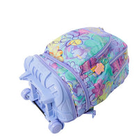 Mochila Escolar Grande Con Ruedas Totto Desmontable Grafily Flores y Corazones Pastel - Modelo Tiza - Carro Desmontable Talla L - Totto