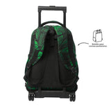 Mochila Escolar Grande Con Ruedas Totto Desmontable Jhony Jungle - Modelo Tiza - Carro Desmontable Talla L - Totto