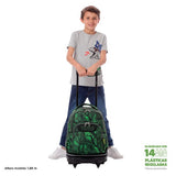 Mochila Escolar Grande Con Ruedas Totto Desmontable Jhony Jungle - Modelo Tiza - Carro Desmontable Talla L - Totto