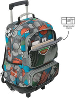 Mochila Escolar Grande Con Ruedas Multisport As Del Deporte Rue Bomper Renglones Talla L - Totto
