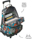 Mochila Escolar Grande Con Ruedas Multisport As Del Deporte Rue Bomper Renglones Talla L - Totto