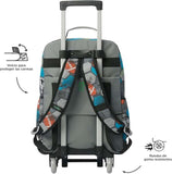 Mochila Escolar Grande Con Ruedas Multisport As Del Deporte Rue Bomper Renglones Talla L - Totto