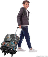 Mochila Escolar Grande Con Ruedas Multisport As Del Deporte Rue Bomper Renglones Talla L - Totto