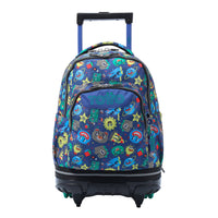 Mochila Escolar Grande Con Ruedas Totto Desmontable Tello Soles y Planetas - Modelo Tiza - Carro Desmontable Talla L - Totto