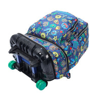 Mochila Escolar Grande Con Ruedas Totto Desmontable Tello Soles y Planetas - Modelo Tiza - Carro Desmontable Talla L - Totto