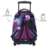 Mochila Escolar Grande Con Ruedas Glitter - Star Butterfly Renglones Talla L - Totto