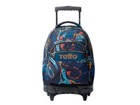 Mochila Escolar Grande Con Ruedas Zord Robot Gigante Bomper Renglones Talla L - Totto