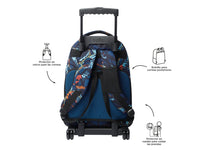 Mochila Escolar Grande Con Ruedas Zord Robot Gigante Bomper Renglones Talla L - Totto