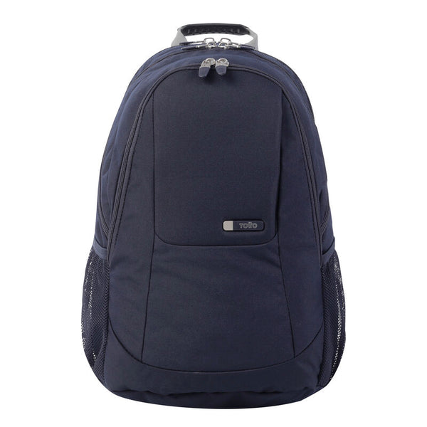 Mochila Escolar Grande Totto Krimmler Azul Marino Mochila De Tres Compartimentos Con Refuezos Para Tablet o PC Color Azul Marino - Totto