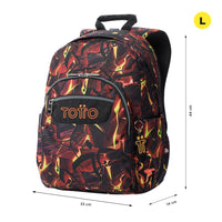 Mochila Escolar Grande Acuareles Flash Talla L – Totto