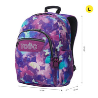 Mochila Escolar Grande Glitter Star Butterfly Talla L – Totto
