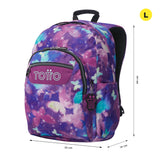 Mochila Escolar Grande Glitter Star Butterfly Talla L – Totto