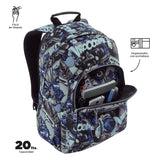 Mochila Escolar Grande Acuareles Motto Moteros Talla L – Totto