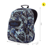 Mochila Escolar Grande Acuareles Motto Moteros Talla L – Totto