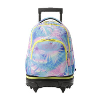 Mochila Escolar Grande Con Ruedas Totto Desmontable Prima Palmeras Jungla Colores Pastel - Modelo Tiza - Carro Desmontable Talla L - Totto
