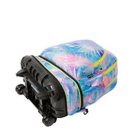 Mochila Escolar Grande Con Ruedas Totto Desmontable Prima Palmeras Jungla Colores Pastel - Modelo Tiza - Carro Desmontable Talla L - Totto